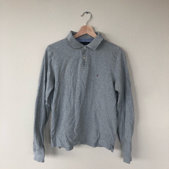 Thommy Hilfiger men’s classic shirt in size small in gray - Picture 2 of 3